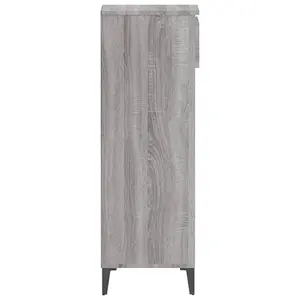 Berkfield Shoe Rack Grey Sonoma 40x36x105 cm Engineered Wood