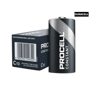 Duracell C Cell PROCELL Alkaline Constant Power Industrial Batteries (Pack 10)