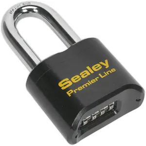 62mm PREMIUM Padlock 11mm Hardened LONG SHACKLE - 4 Digit Combination Security