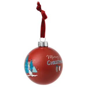 Mrs. Rabbit and Peter Rabbit Merry Christmas Bauble