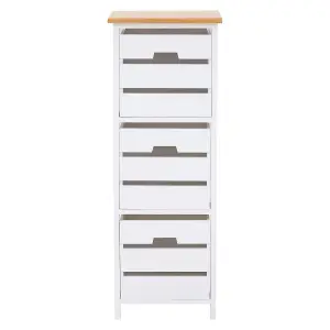 Interiors by Premier Newport 3 Drawer Chest, Delivered Fully Assmbled