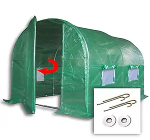 3m x 2m + Ground Anchor Kit (10' x 7' approx) Pro+ Green Poly Tunnel