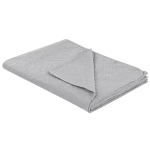 Bedspread with Cushions ALAMUT 140 x 210 cm Grey