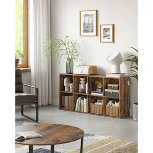 Carrie Bookcase Rustic Brown