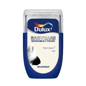 Dulux Easycare Washable & Tough Fine cream Matt Wall & ceiling Emulsion paint, 30ml Tester pot