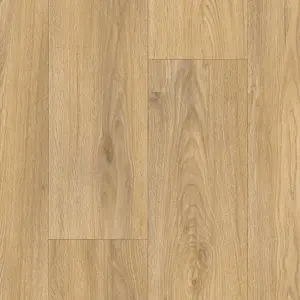 White Modern Wood Effect Anti-Slip Vinyl Flooring for Home, Shops, Offices, 2.0mm Thick  Vinyl Sheet-4m(13'1") X 4m(13'1")-16m²