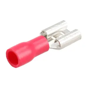 Female Red Electrical Cable Wire Spade Terminals Crimps Connectors 25pc