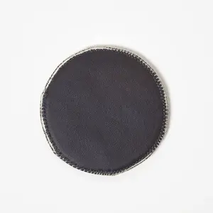 Homescapes Brown Star Round Leather Coasters Set of 4