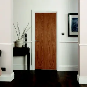 Geom Unglazed Flush Oak veneer Internal Fire door, (H)1981mm (W)838mm (T)44mm