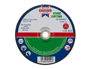 High-Performance Faithfull Depressed Centre Stone Cutting Disc 230mm