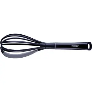 Prestige 2in1 Kitchen Silicone Edge Tools - Whisk, Heat Resistant, Dishwasher Safe, Non-Scratching