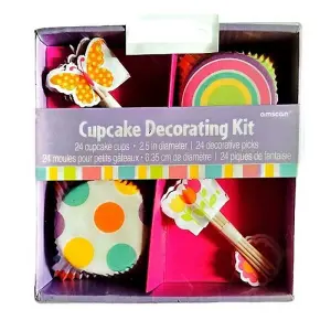 Amscan Muffin and Cupcake Cases Set (Pack of 24) Multicoloured (One Size)