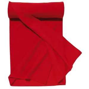 SOLS Plaid Pill Resistant Fleece Blanket Red (ONE)