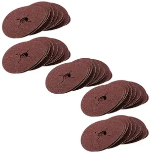 50pc 115mm (4.5") Fibre Discs 36 Grit Abrasive Sanding Disc Wood Metal Masonry