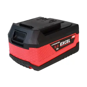 Excel 18V Lawn Mower & Hedge Trimmer 2 x 5.0Ah Batteries & Charger EXL14998