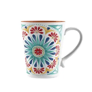 Purely Home Rio Medallion Melamine Mugs - Set of 5