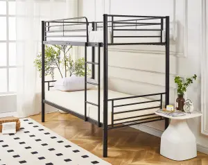 Newby Industrial Metal Bunk Bed Black