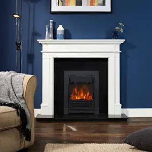 Focal Point Finsbury 2kW Cast iron effect Electric Fire (H)555mm (W)390mm (D)114mm