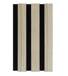 Kraus Acoustic Slat Wall Panel 3D Wood - Light Oak - 290x120mm - Sample