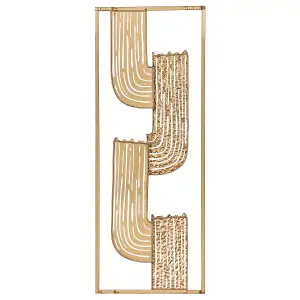 Beliani Industrial Wall Decor THULIUM Metal Gold