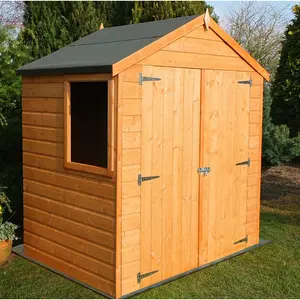 6 Ft. W x 4 Ft. D Shiplap Apex Wooden Shed No