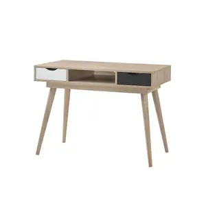 Scandinavian 2 Drawer Dressing Table Makeup Computer Desk Bedroom Furniture