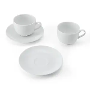 Mikasa Chalk Set of 2 220ml Teacups & Saucers