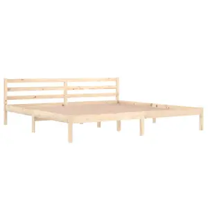 Berkfield Day Bed Solid Wood Pine 200x200 cm Super King