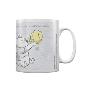 Winnie the Pooh Eleven OClockish Mug Black/White/Yellow (One Size)