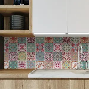 Walplus Bossa Mediterranean Combo Tile Stickers