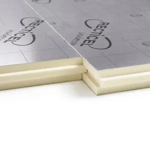 Recticel Instafit Polyisocyanurate 50mm Insulation board (L)1.2m (W)0.6m, Pack of 5