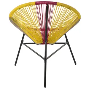 Garden Chair ACAPULCO PE Rattan Yellow