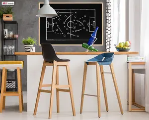 ALLboards Magnetic Chalkboard with Wooden Frame 80x50cm, Magnetic Chalkboard chalk