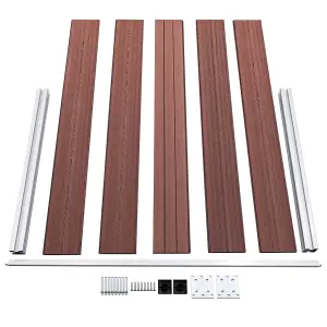 Berkfield Garden Fence WPC 353x106 cm Brown