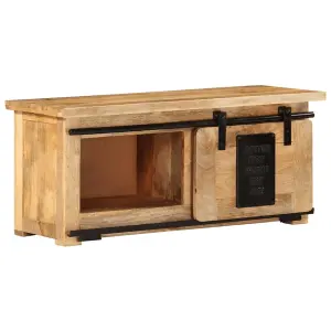 Berkfield TV Cabinet 90x35x40 cm Solid Mango Wood