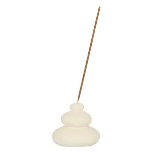 Something Different Wave Incense Stick Holder Cream (One Size)