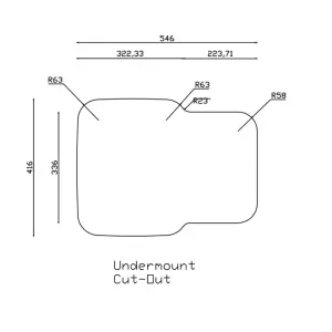 Liquida NR590SS 1.5 Bowl Reversible Undermount Stainless Steel Kitchen Sink