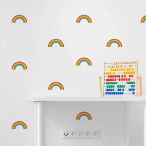 Bright Coloured Rainbow Wall Stickers