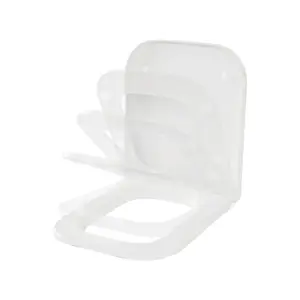 Cooke & Lewis Santoro White Soft close Toilet seat