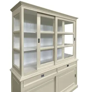 Stiles Display Cabinet Cream