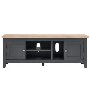 Classic Rustic Dark Grey TV Unit