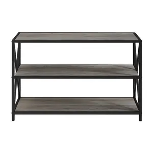 Bremer Bookcase Grey Wash