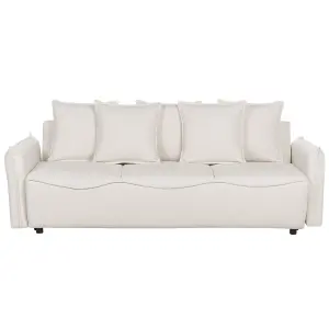 Beliani Modern Sofa Bed KRAMA Off-White