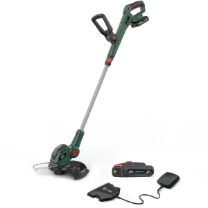 Webb Eco 20V Cordless 30cm Grass Trimmer - 1.4mm Line, Lightweight, Edging Protector & 3Yr Warranty, 2Ah w/ Battery & Charger