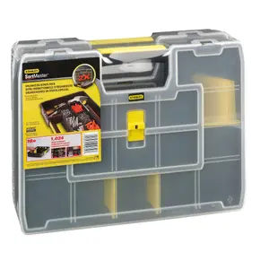 Stanley Sortmaster Black & yellow Organiser with 7 compartments