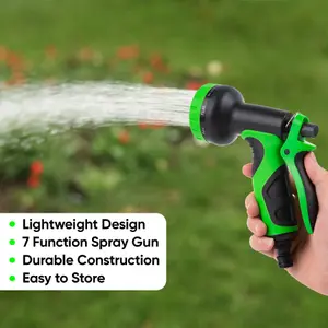 15m Expandable Garden Hose Pipe with 7 Function Anti Kink Water Hose Gun