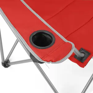 Volkswagen Red Metal Foldable Camper van Chair