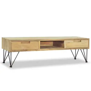 Berkfield TV Cabinet 120x35x35 cm Solid Teak