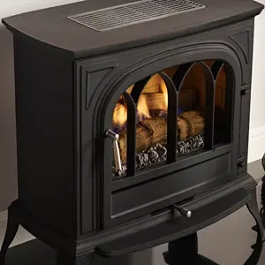 Focal Point Leirvik Flueless Black Gas Stove FPFBQ593