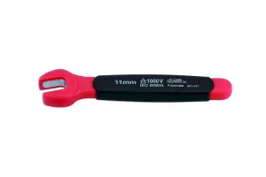 Laser Tools 8548 VDE 1000V Insulated Single Open Ended Spanner 11mm